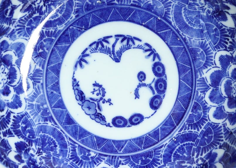 明治前期紙刷牡丹図なます皿 | 吉祥寺PukuPuku