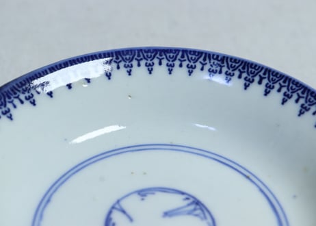 明治前期紙刷桜図飯茶碗①