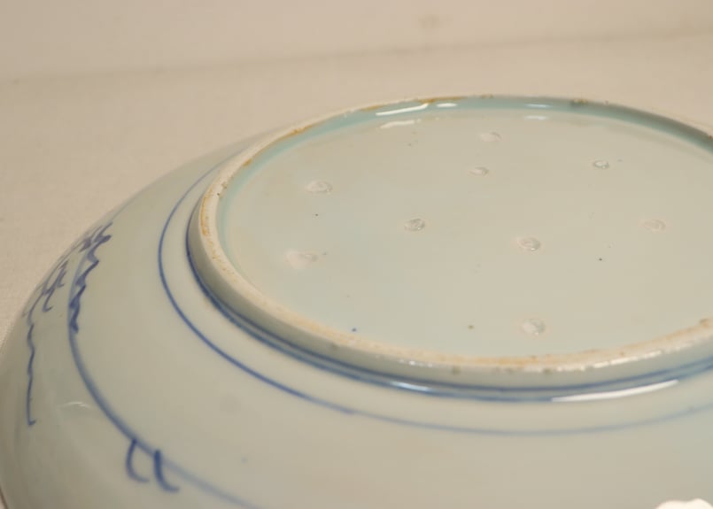 明治前期染付牡丹図尺2寸皿 フリモノ | 吉祥寺PukuPuku