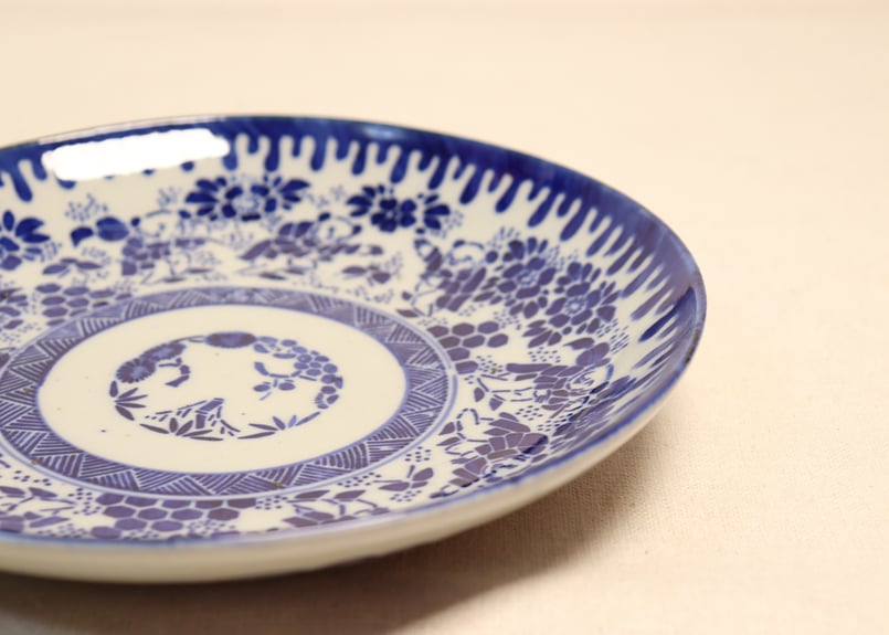 明治前期紙刷唐子図7寸皿 | 吉祥寺PukuPuku