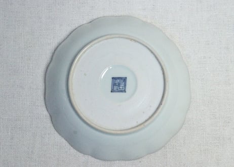 江戸後期色絵芭蕉と麒麟図なます皿　5客組