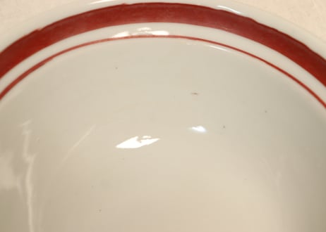 昭和戦前色絵梅図蓋付丼①