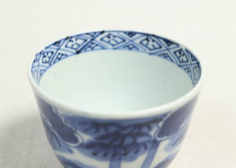 江戸後期染付竹図向付①