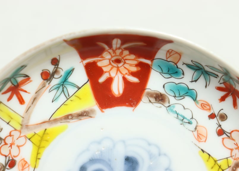 明治前期色絵三方に松竹梅図小皿① | 吉祥寺PukuPuku