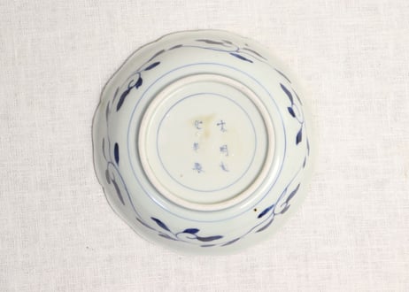 江戸中期色絵四方に紅葉と藤図なます皿5客組