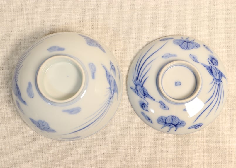 明治後期～大正染付鳳凰図飯茶碗 | 吉祥寺PukuPuku