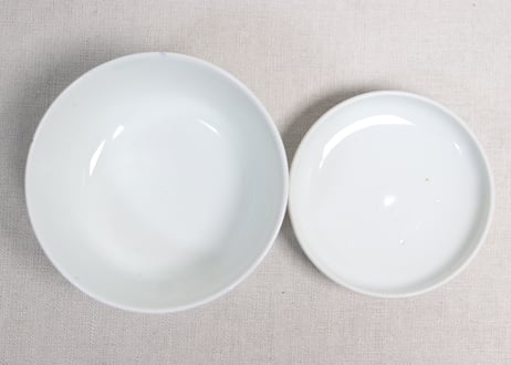 明治後期～大正銅判鼠大根図蓋茶碗①