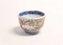 明治前期色絵松竹梅に鶴亀図通り物小向付