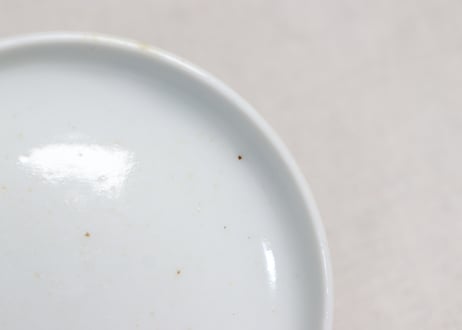 明治後期～大正銅判鼠大根図蓋茶碗②フリモノ