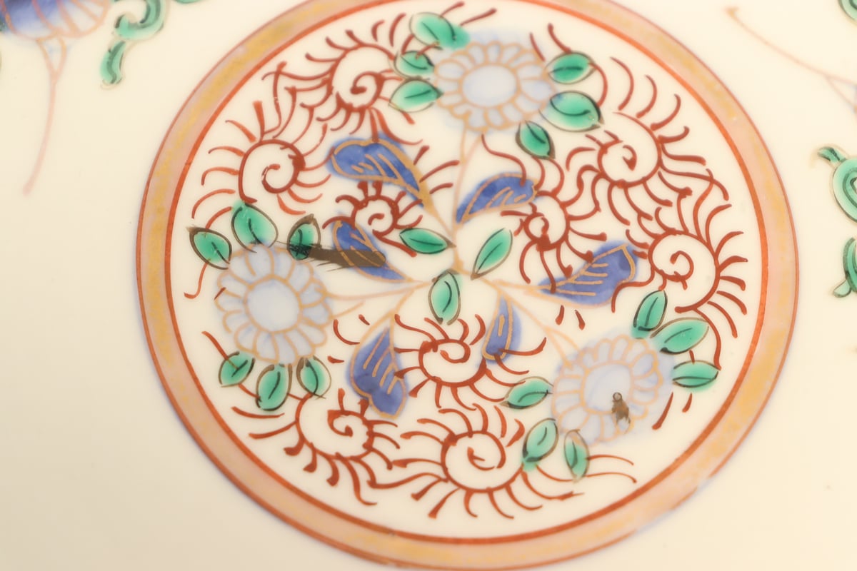 明治前期色絵桐と鳳凰図7寸皿① | 吉祥寺PukuPuku