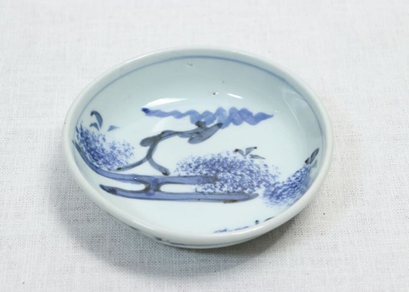 江戸幕末染付松図なます皿 | 吉祥寺PukuPuku