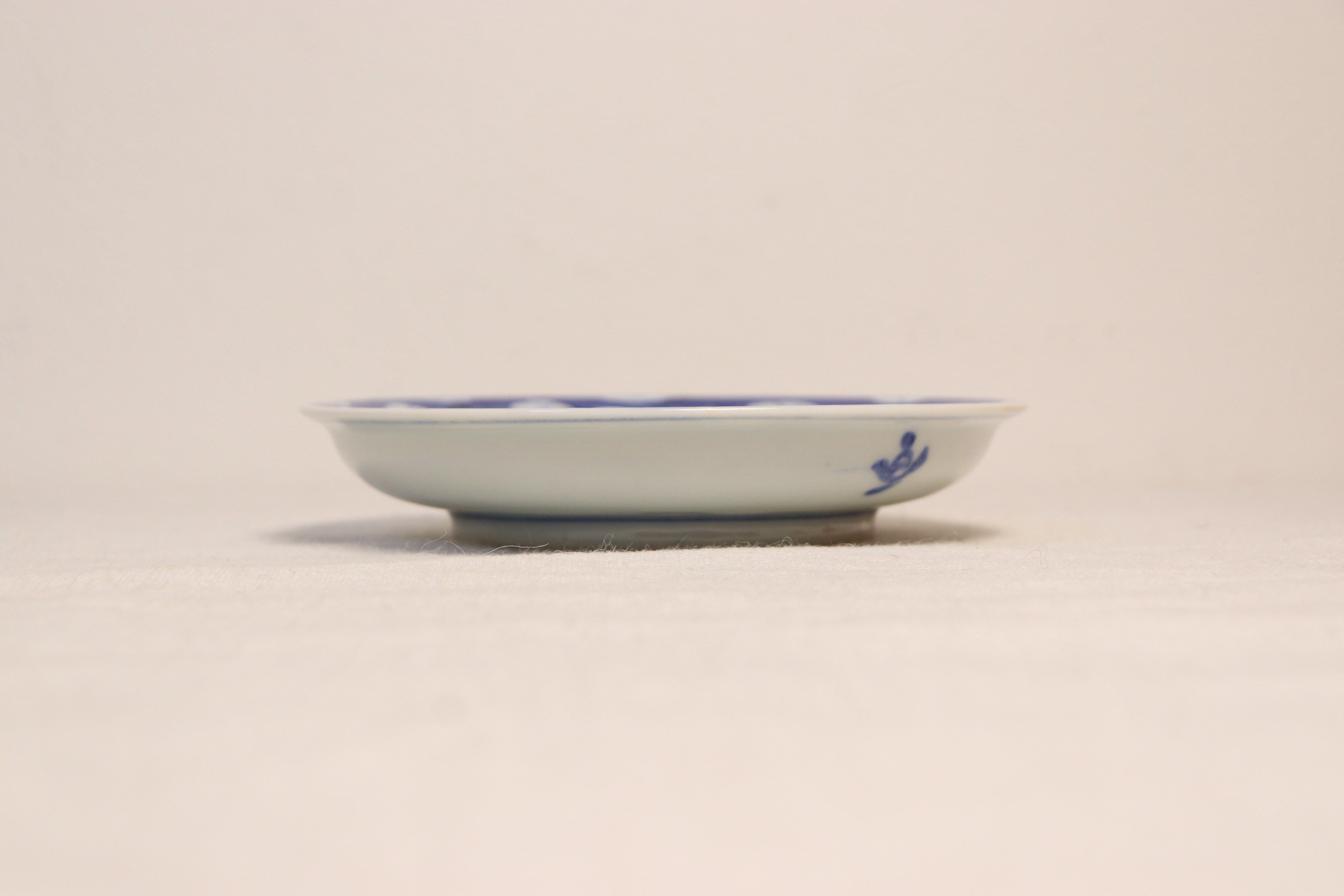 明治後期～大正染付いかだ人物図5寸皿 | 吉祥寺PukuPuku