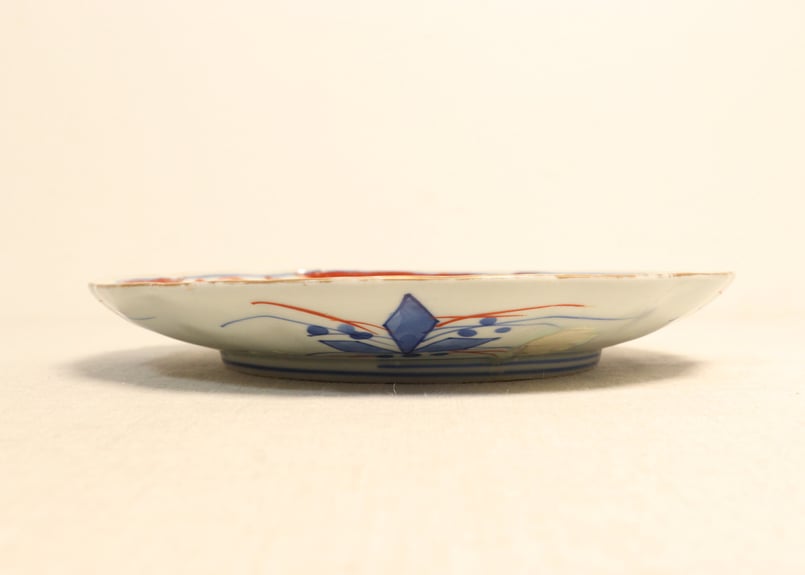 明治前期色絵鳳凰と蘇鉄図7寸皿 5客組 釉飛び有り | 吉祥寺PukuPuku