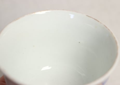 明治後期~大正色絵菖蒲図向付 ムシクイ込み