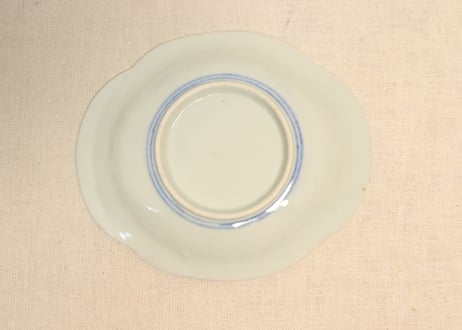 明治後期～大正銅判オランダ船と丸文木瓜型皿
