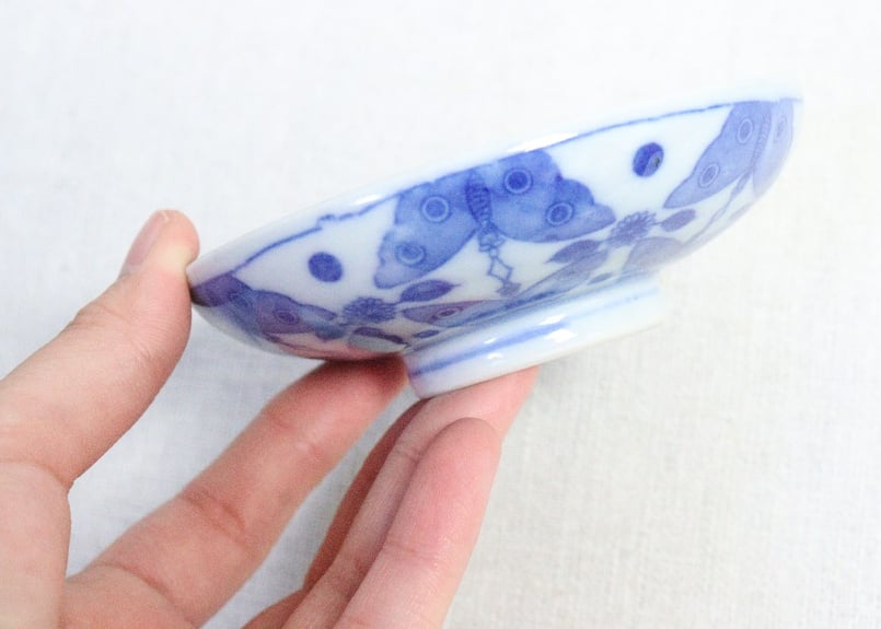 明治後期～大正銅判蝶図飯茶碗 | 吉祥寺PukuPuku