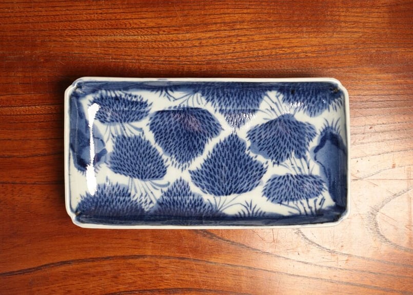 江戸中期型紙摺り竹林図長皿 5客組 | 吉祥寺PukuPuku