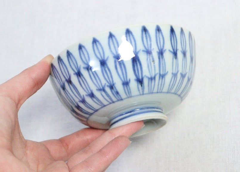 江戸中期染付木賊文蓋茶碗 | 吉祥寺PukuPuku 江戸中期染付木賊文蓋茶碗 | 吉祥寺PukuPuku