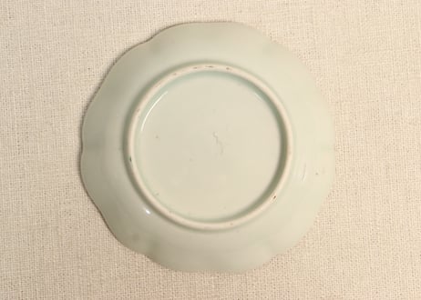 江戸後期色絵草花図小皿 5客組