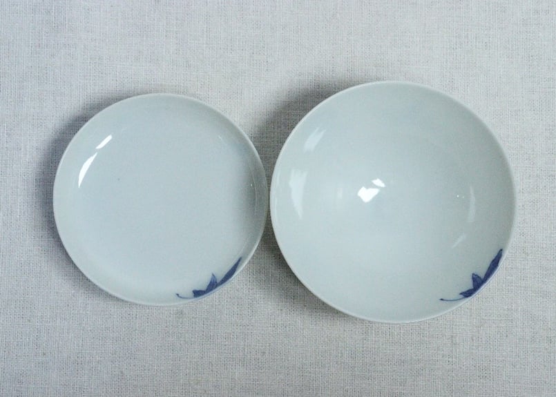 大正～昭和戦前染付紅葉図蓋茶碗 | 吉祥寺PukuPuku