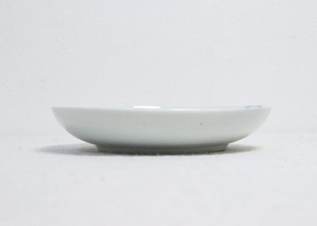 明治後期～大正染付松鶴図5寸皿