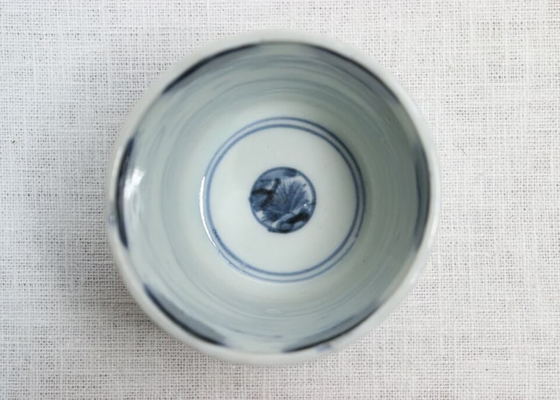 江戸後期染付竹林賢人図大猪口 ノミホツ | 吉祥寺PukuPuku