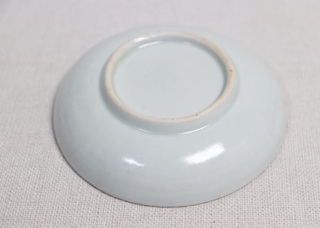 江戸幕末染付竹図小皿