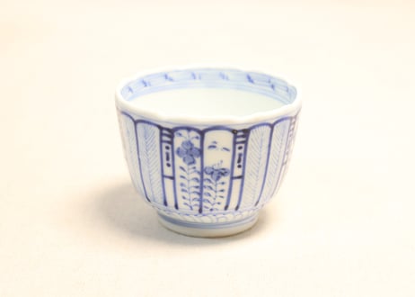 向付 染付 明治 大正 古染付写し 2客 草花 CATEGORY 染付 | 吉祥寺PukuPuku