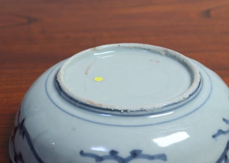 江戸中期染付宝尽くし図くらわんかなます皿 五客組 フリモノ,少甘手