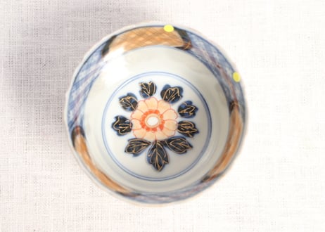 明治前期色絵鳳凰図向付 5客組 1客ノミホツ