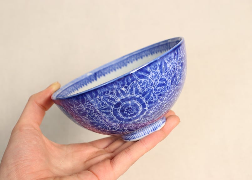 明治前期紙刷鉄線図蓋茶碗 | 吉祥寺PukuPuku