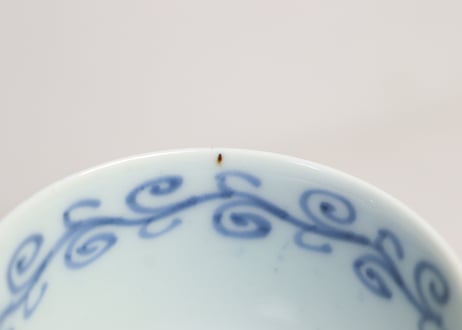 江戸幕末染付よろけ文向付②フリモノ