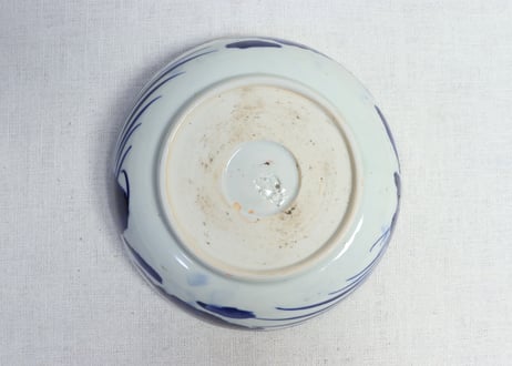 明治前期染付竹図うどん鉢