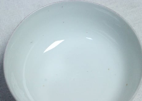 明治前期色絵菊と蝶図蒸茶碗　フリモノ