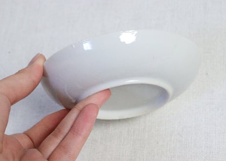 昭和戦前ゴム判菊花図醤油会社小皿 個体差あり