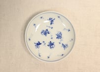 大正～昭和戦前染付福寿文字と松葉図豆皿