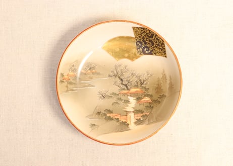 明治前期九谷焼色絵家風景図通り物なます皿 | 吉祥寺PukuPuku 明治前期九谷焼色絵家風景図通り物なます皿 | 吉祥寺PukuPuku