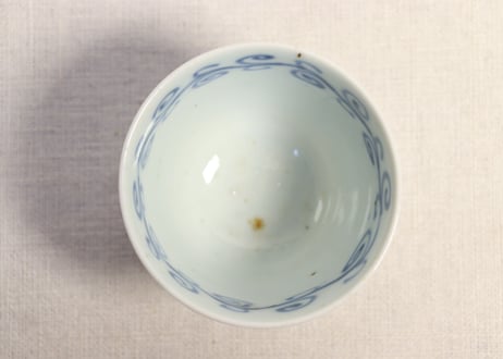 江戸幕末染付よろけ文向付②フリモノ