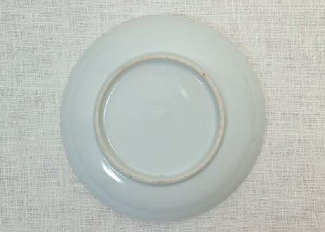 明治後期~大正色絵プリント兵隊図小皿