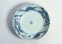 江戸中期染付山葡萄図くらわんかなます皿