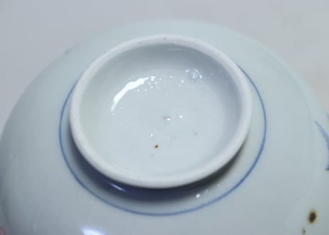 江戸後期稲束図蓋茶碗