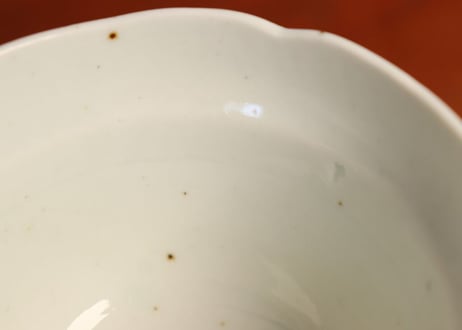 江戸中期柿右衛門白磁鍔縁向付②