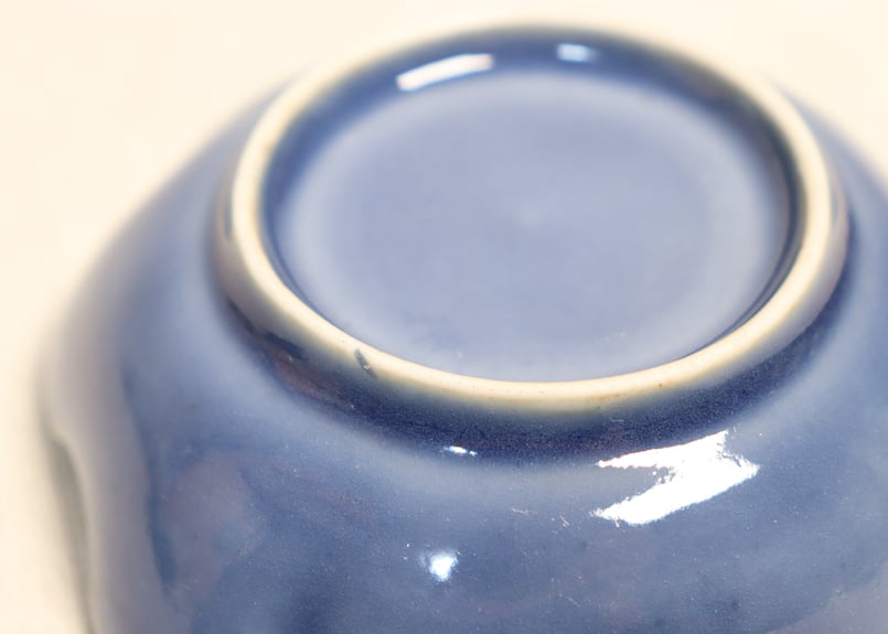 江戸中期瑠璃釉金彩薊図四弁小皿 | 吉祥寺PukuPuku