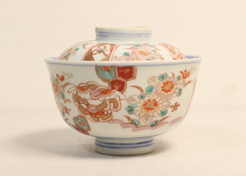 明治前期色絵菊と鳳凰図蓋茶碗 | 吉祥寺PukuPuku