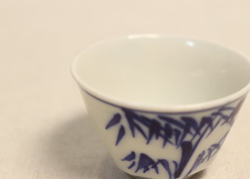 明治後期～大正染付竹図煎茶碗 | 吉祥寺PukuPuku