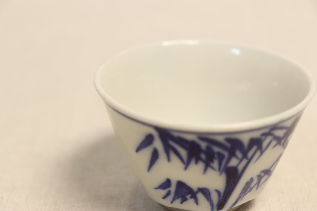 明治後期～大正染付竹図煎茶碗 | 吉祥寺PukuPuku