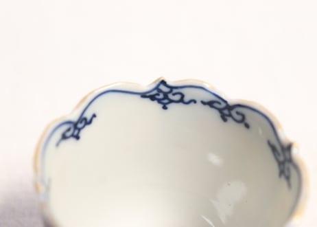 明治前期色絵牡丹と梅図のぞき