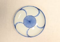 明治前期染付梅花図小皿
