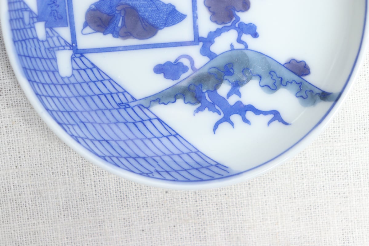 3枚ご成約済【5枚】明治期印判小皿【骨董小皿】