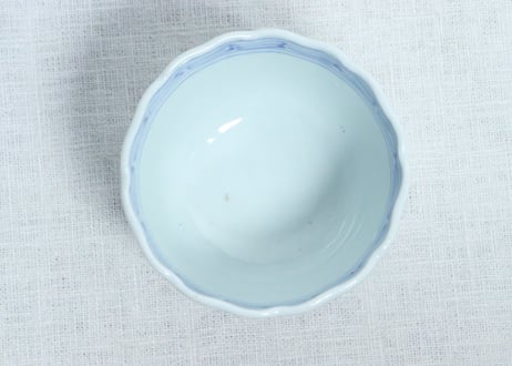 明治前期染付山水図向付